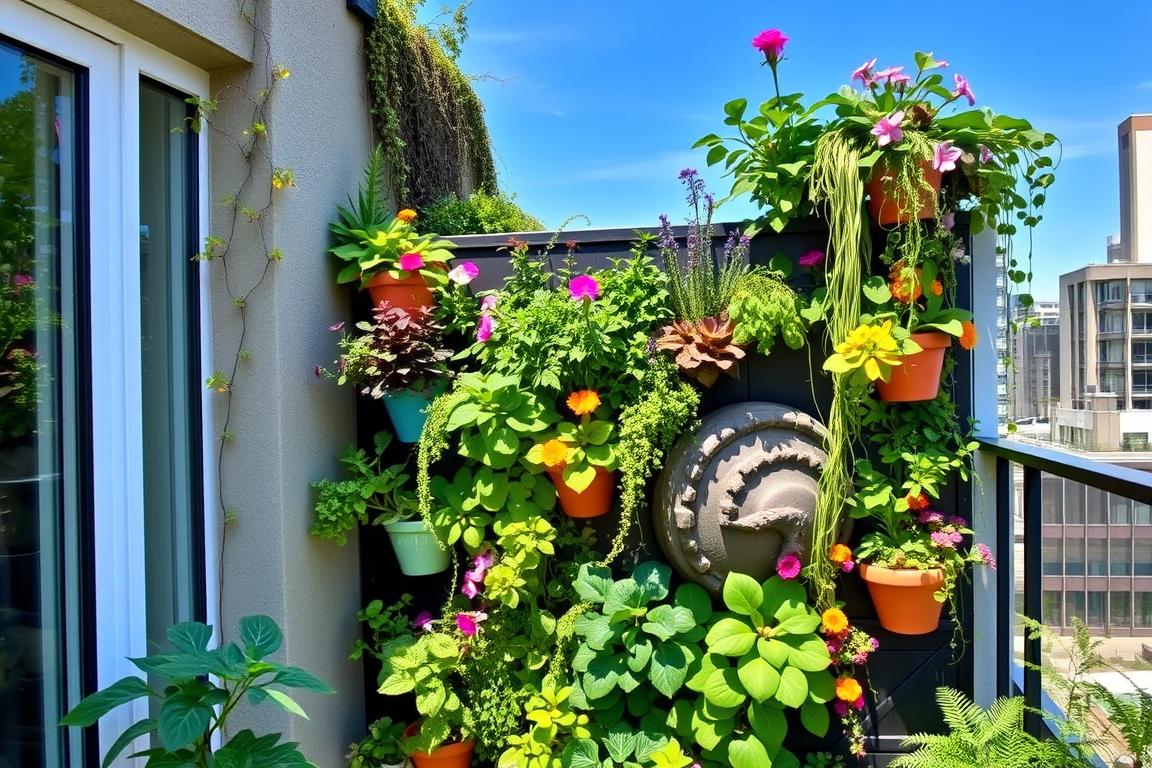 Jardim Vertical em Pequenos Espaços